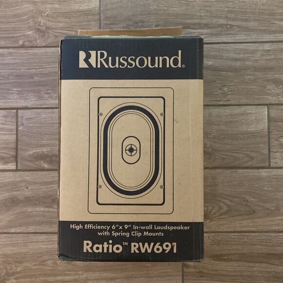 Russound RW691 6x9” pair In-wall Loudspeakers - White - Spring Clip Mounts - Picture 1 of 5